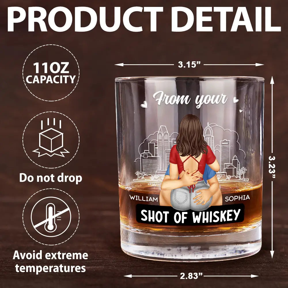 I Promise To Always Be By Your Side - Personalized Whiskey Glass