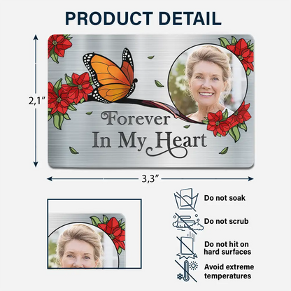 Custom Photo I'm Always With You Memorial - Personalized Aluminum Wallet Card