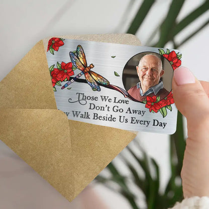 Custom Photo I'm Always With You Memorial - Personalized Aluminum Wallet Card