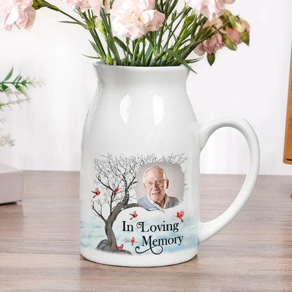 Custom Photo Memorial I'm Always With You - Personalized Ceramic Flower Vase