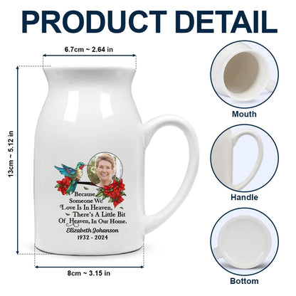 Custom Photo Memorial Bird I'm Always With You - Personalized Ceramic Flower Vase