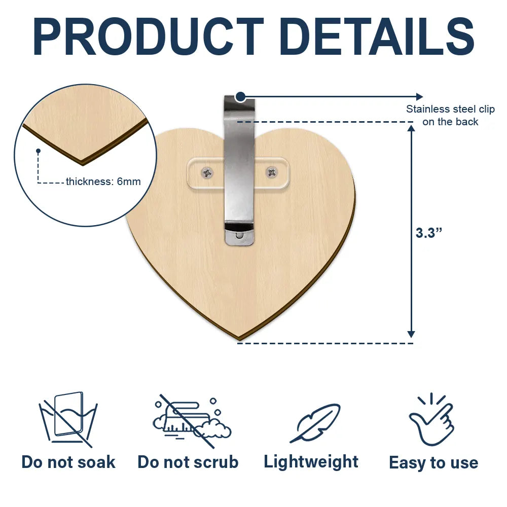 Drive Safe I Love You Kissing Couples Heart - Personalized Custom Shaped Car Visor Clip