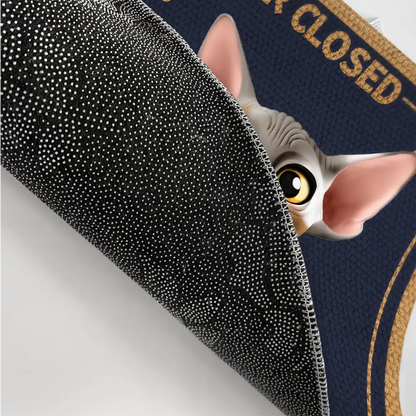 Please Keep Door Closed Cats Planning Escape Funny - Personalized Doormat