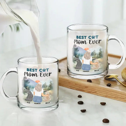 A Bond That Can't Be Broken Cat Mom Cat Dad - Personalized Glass Mug