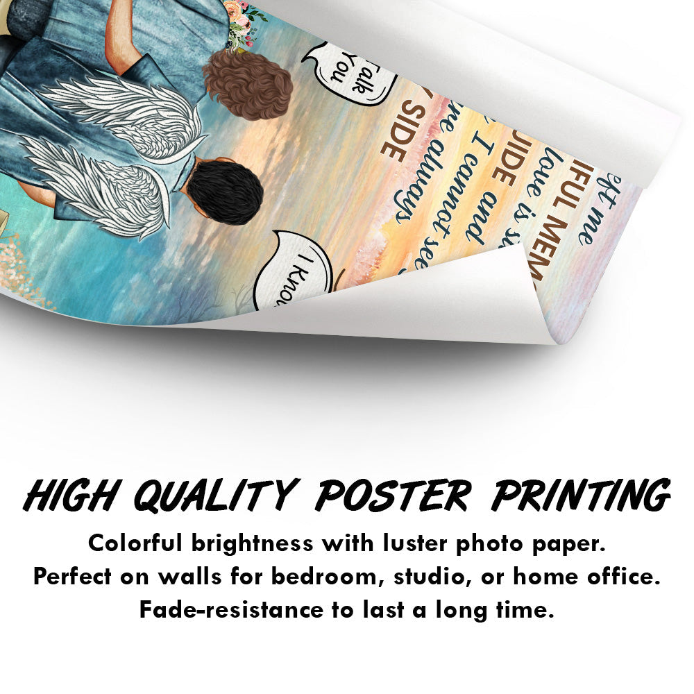 You Left Me Beautiful Memories Widow Middle Aged Couple - Memorial Gift - Personalized Custom Poster