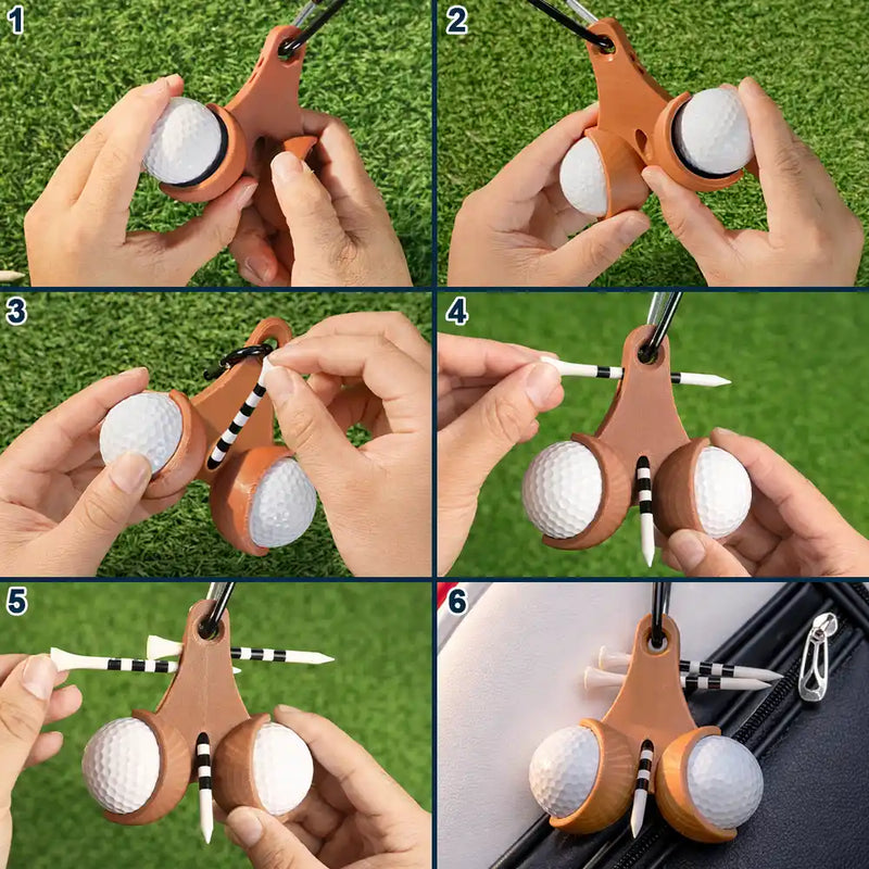 Custom Photo Best Daddy By Par - Personalized 3D Printed Golf Ball Tee Holder