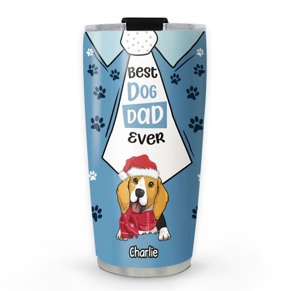 We Love You Best Dog Dad  - Personalized Custom Tumbler