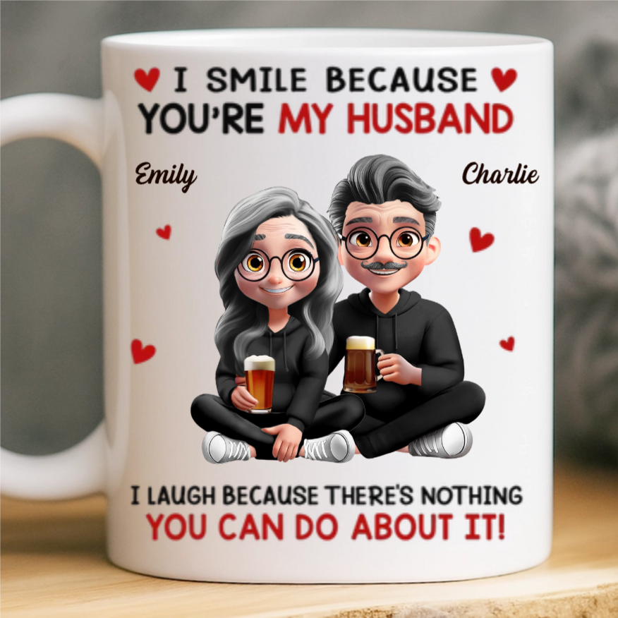 Custom Mug - Personalized Anniversary Wedding Gifts For Husband And Wife, Him And Her - In You I Found My Forever
