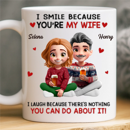 Custom Mug - Personalized Anniversary Wedding Gifts For Husband And Wife, Him And Her - In You I Found My Forever