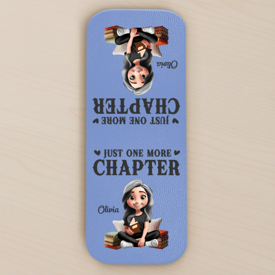 Custom Leather Magnetic Bookmark - Personalized Bookish Gifts For Book Lovers, Bookworms, Readers - One More Page Always