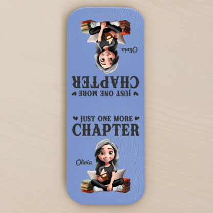 Custom Leather Magnetic Bookmark - Personalized Bookish Gifts For Book Lovers, Bookworms, Readers - One More Page Always