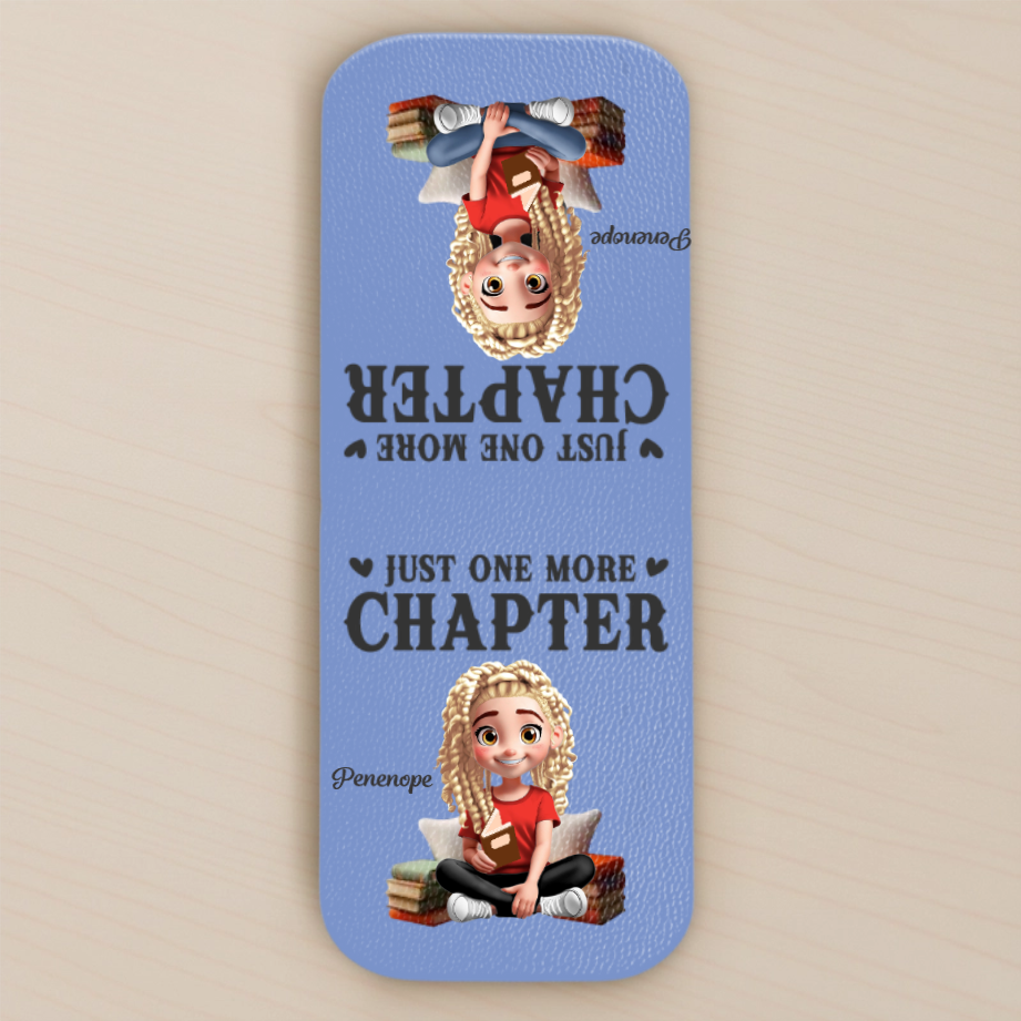 Custom Leather Magnetic Bookmark - Personalized Bookish Gifts For Book Lovers, Bookworms, Readers - One More Page Always