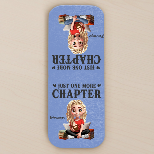 Custom Leather Magnetic Bookmark - Personalized Bookish Gifts For Book Lovers, Bookworms, Readers - One More Page Always