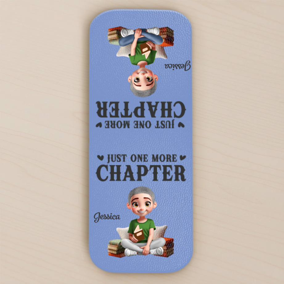 Custom Leather Magnetic Bookmark - Personalized Bookish Gifts For Book Lovers, Bookworms, Readers - One More Page Always