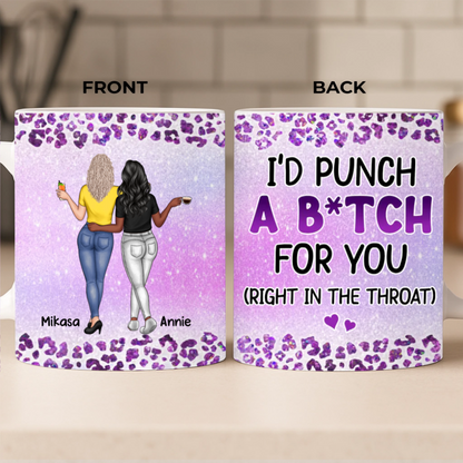 Custom Mug - Personalized Best Friend Birthday Gifts For Women, Besties, Sisters, BFF - Always Got Your Back