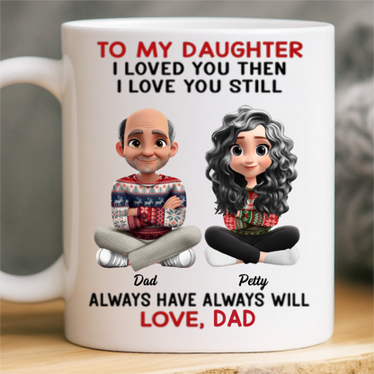 Custom Mug - Personalized Birthday Gifts For Mom, Dad, Daughter, Son - Forever Daddy’s Girl