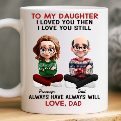 Custom Mug - Personalized Birthday Gifts For Mom, Dad, Daughter, Son - Forever Daddy’s Girl