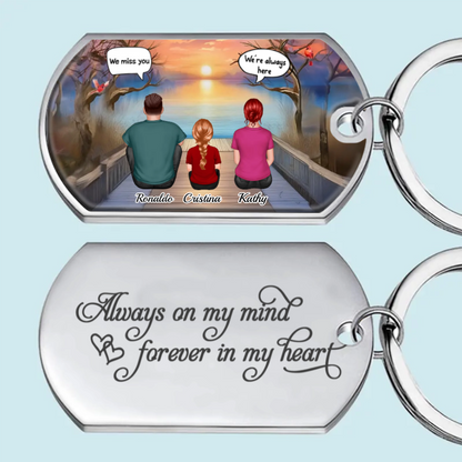 Your Spirit Lives On Forever - Memorial Personalized Custom Keychain - Sympathy Gift For Family Members