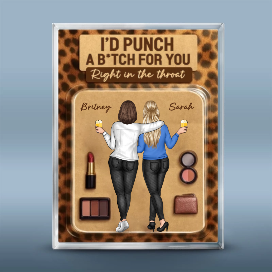 Custom Rectangle Shaped Acrylic Plaque - Personalized Best Friend Birthday Gifts For Women, Besties, Sisters, BFF - Forever Friends In Style