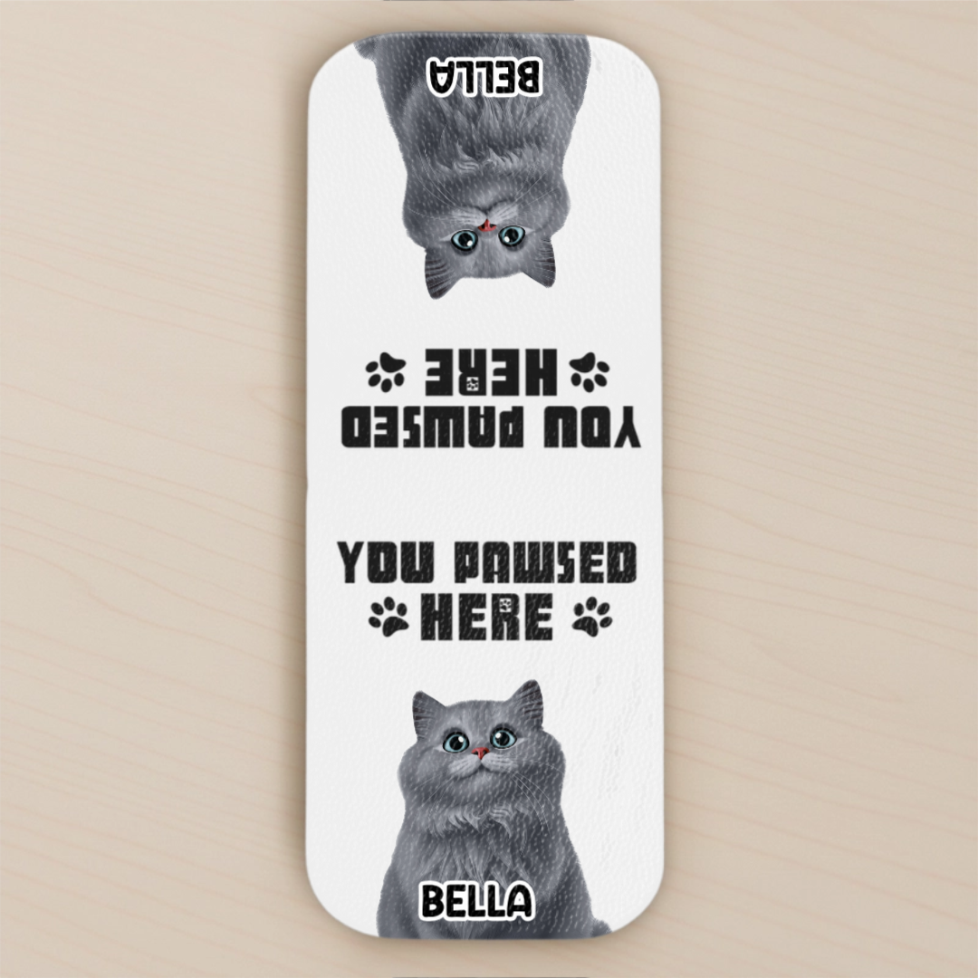 Custom Leather Magnetic Bookmark - Personalized Bookish Gifts For Book Lovers, Bookworms, Dog Dad And Mom - Paws And Pages Bring Joy