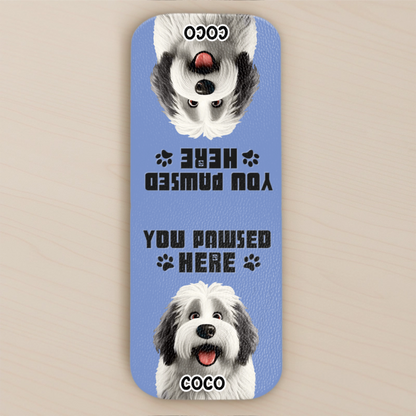 Custom Leather Magnetic Bookmark - Personalized Bookish Gifts For Book Lovers, Bookworms, Dog Dad And Mom - Paws And Pages Bring Joy