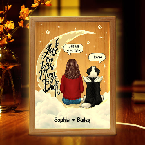 Pet Memorial Personalized Frame Light Box