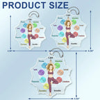 Yoga Lovers- I Am Divine Intuitive Expressive Loved  - Personalized Acrylic Keychain Keychain The Next Custom Gift