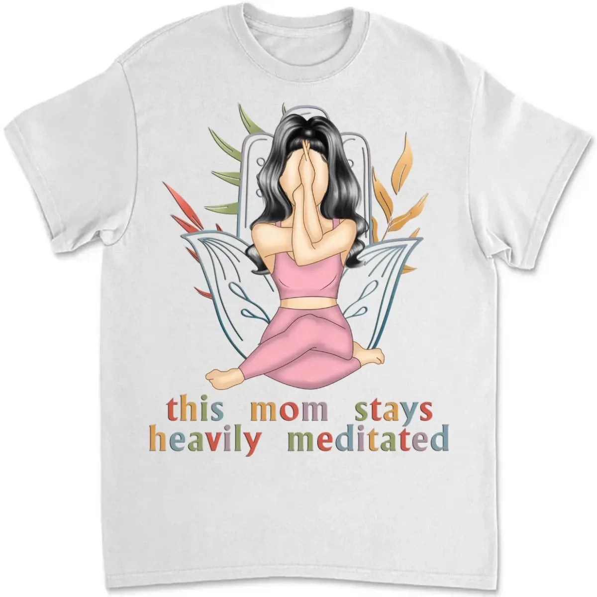 Yoga Lovers - This Mom Stays Heavily Meditated - Personalized Unisex T-shirt, Hoodie, Sweatshirt Shirts & Tops The Next Custom Gift