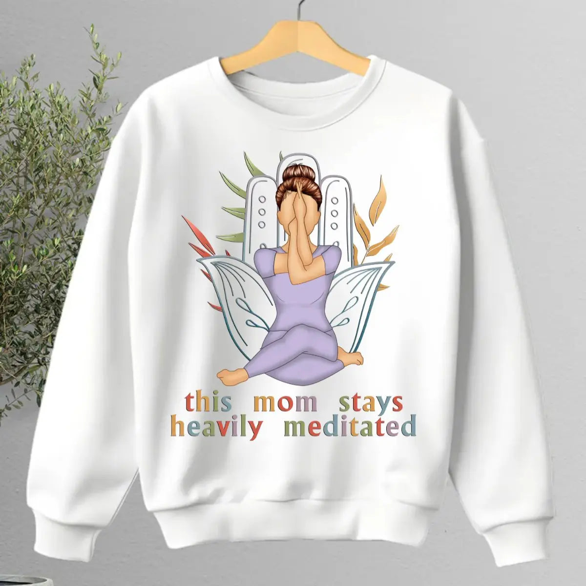 Yoga Lovers - This Mom Stays Heavily Meditated - Personalized Unisex T-shirt, Hoodie, Sweatshirt Shirts & Tops The Next Custom Gift