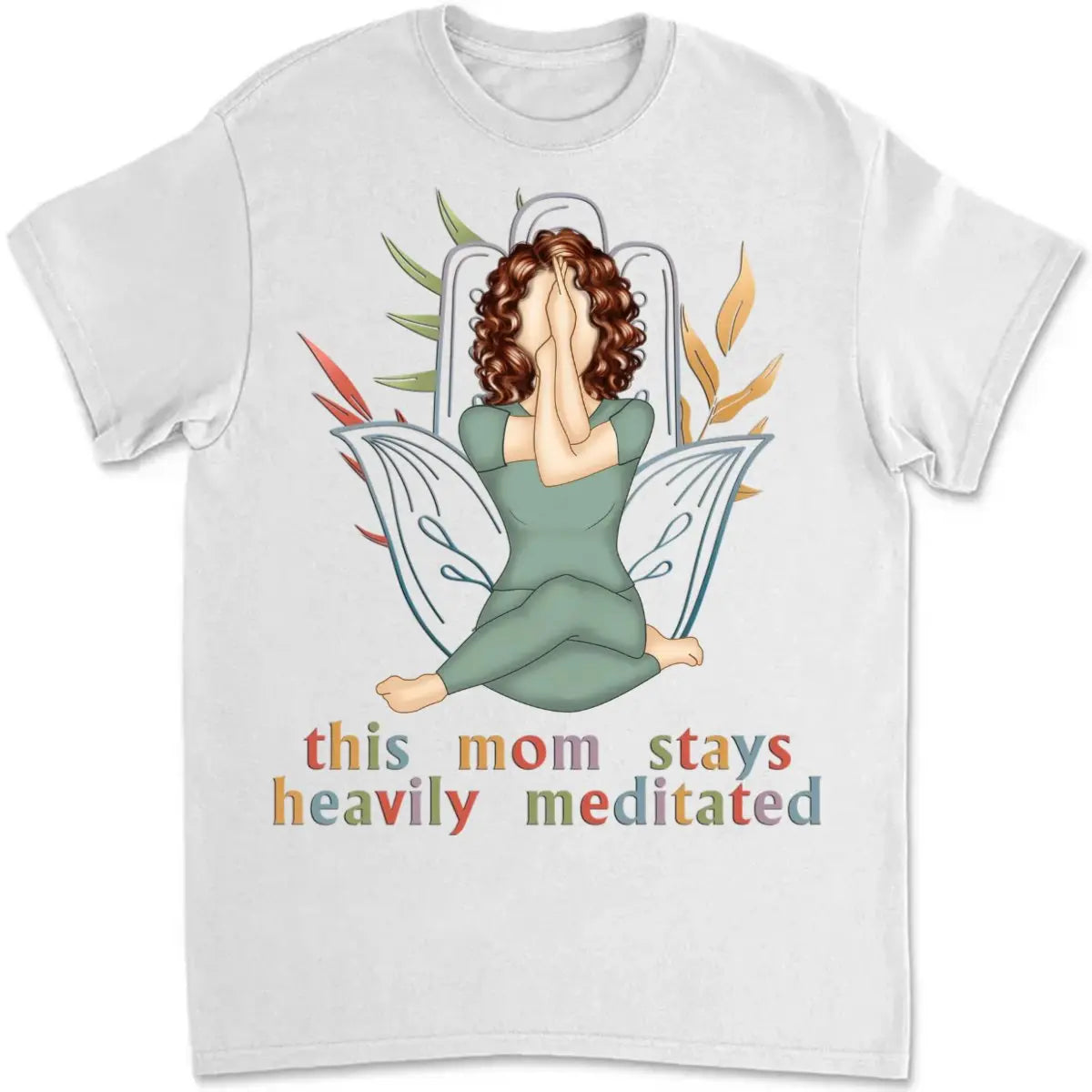 Yoga Lovers - This Mom Stays Heavily Meditated - Personalized Unisex T-shirt, Hoodie, Sweatshirt Shirts & Tops The Next Custom Gift