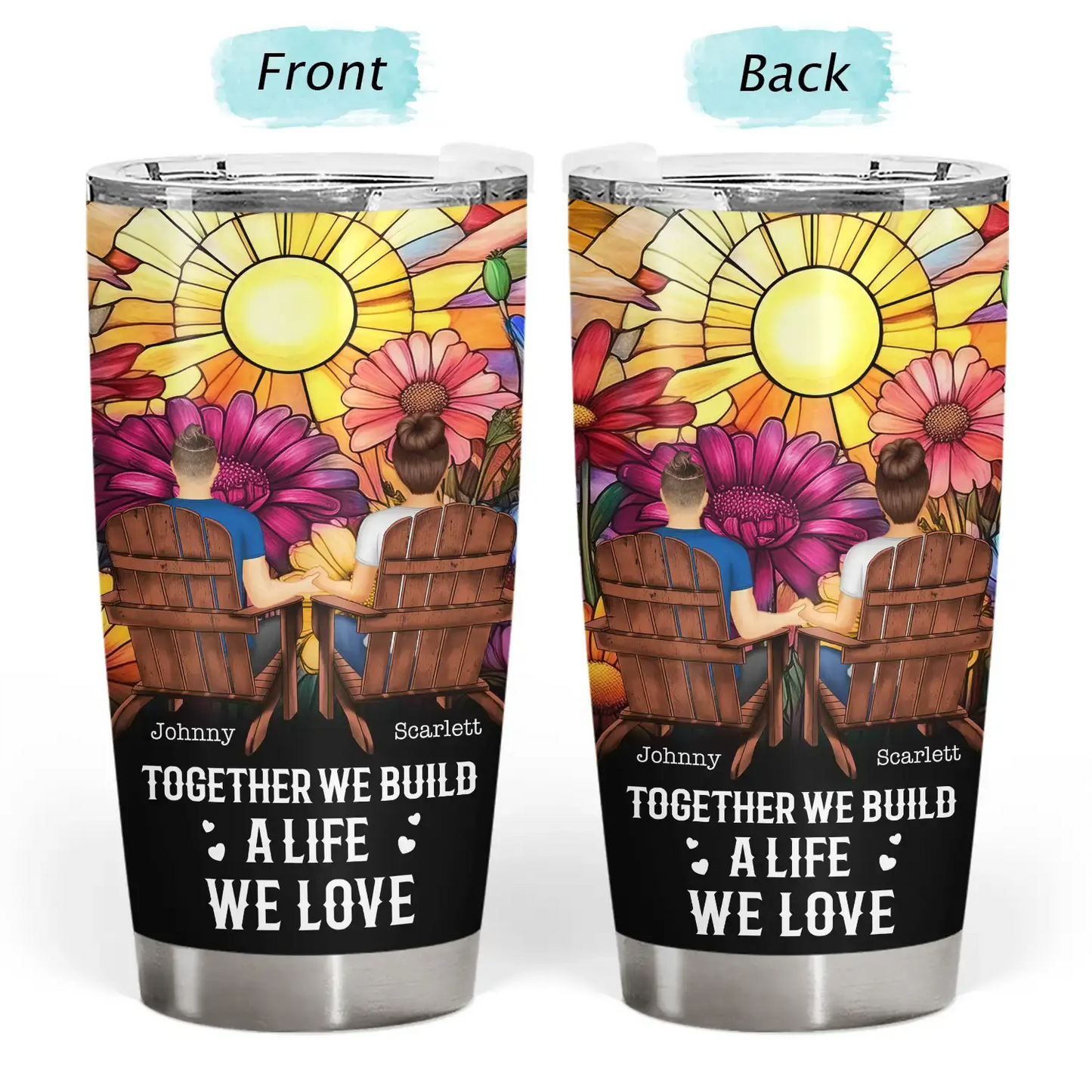 You And Me We Got This Day And Night - Personalized Tumbler Tumbler The Next Custom Gift