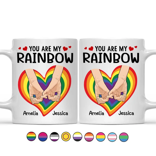 You Are My Rainbow Pride - Personalized Mug Mug The Next Custom Gift