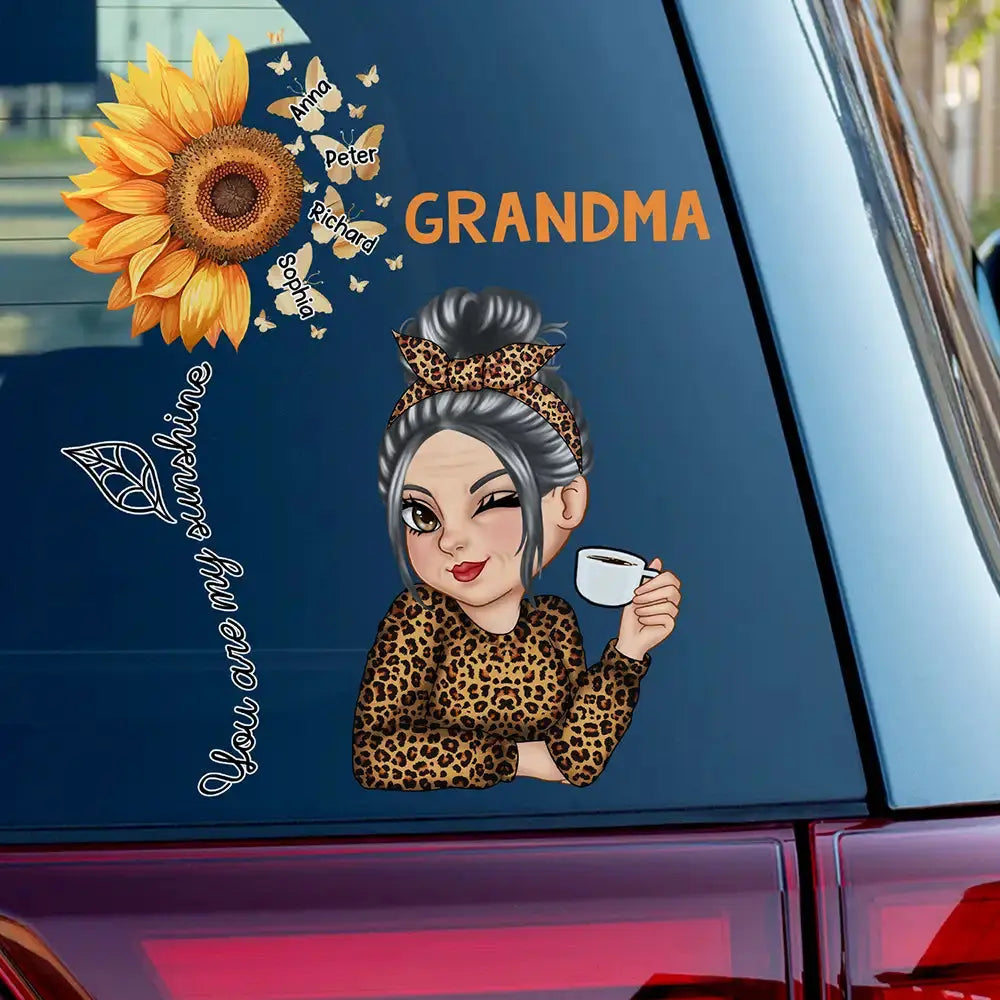 You Are My Sunshine Grandma - Personalized Decor Decal Decal The Next Custom Gift