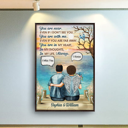 You Are Near Widow Middle Aged Couple - Memorial Gift - Personalized Custom Poster