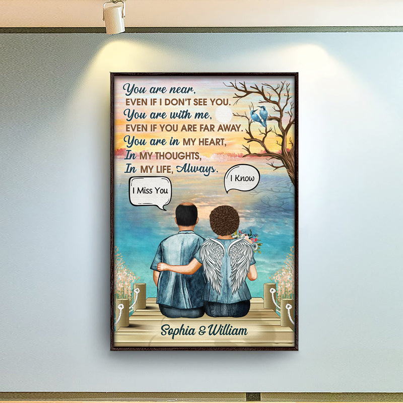 You Are Near Widow Middle Aged Couple - Memorial Gift - Personalized Custom Poster