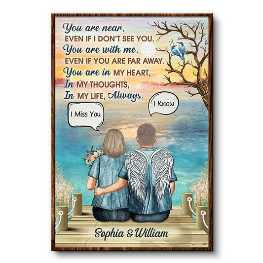 You Are Near Widow Middle Aged Couple - Memorial Gift - Personalized Custom Poster
