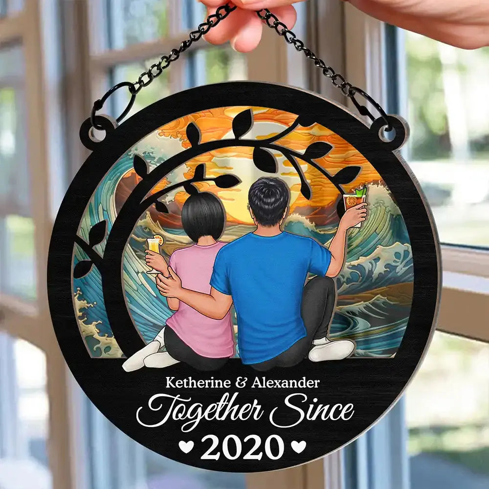 You & Me We Got This - Personalized Window Hanging Suncatcher Ornament Hanging Suncatcher Ornament The Next Custom Gift