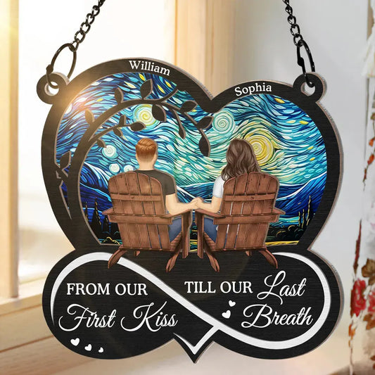 You & Me We Got This Till Our Last Breath - Personalized Window Hanging Suncatcher Ornament Hanging Suncatcher Ornament The Next Custom Gift