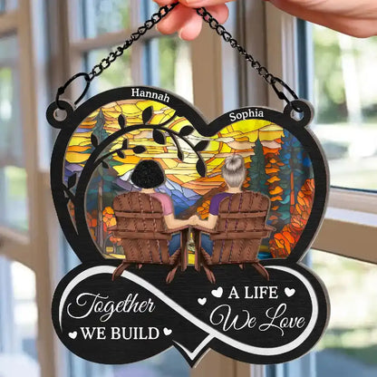 You & Me We Got This Till Our Last Breath - Personalized Window Hanging Suncatcher Ornament Hanging Suncatcher Ornament The Next Custom Gift