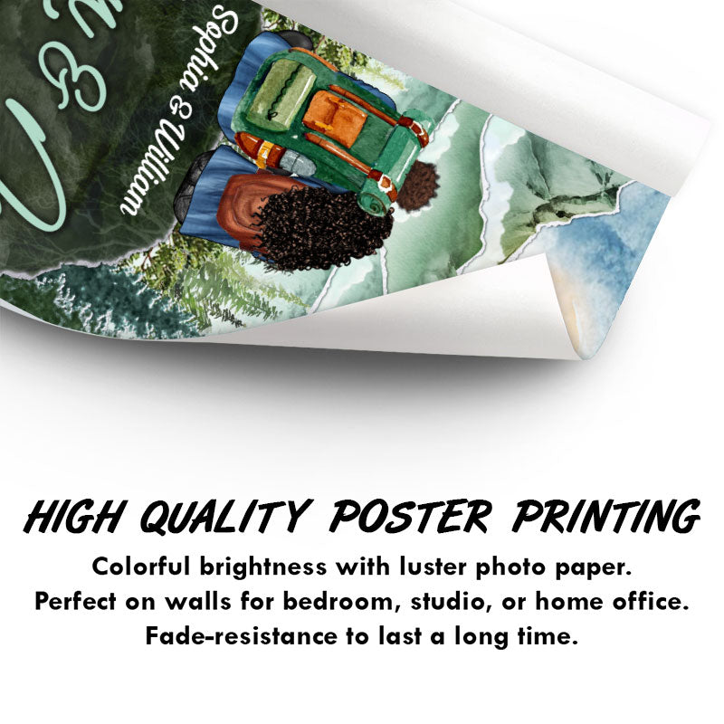 You And Me Camping Couple Gift - Personalized Custom Poster