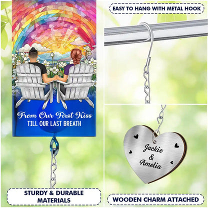 You And Me We Got This - Personalized Wine Bottle Wind Chime