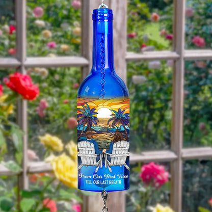 You And Me We Got This - Personalized Wine Bottle Wind Chime