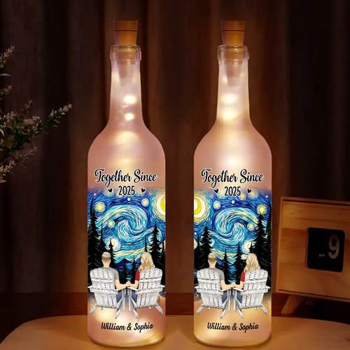 You And Me We Got This Couple Holding Hand - Personalized Bottle Light