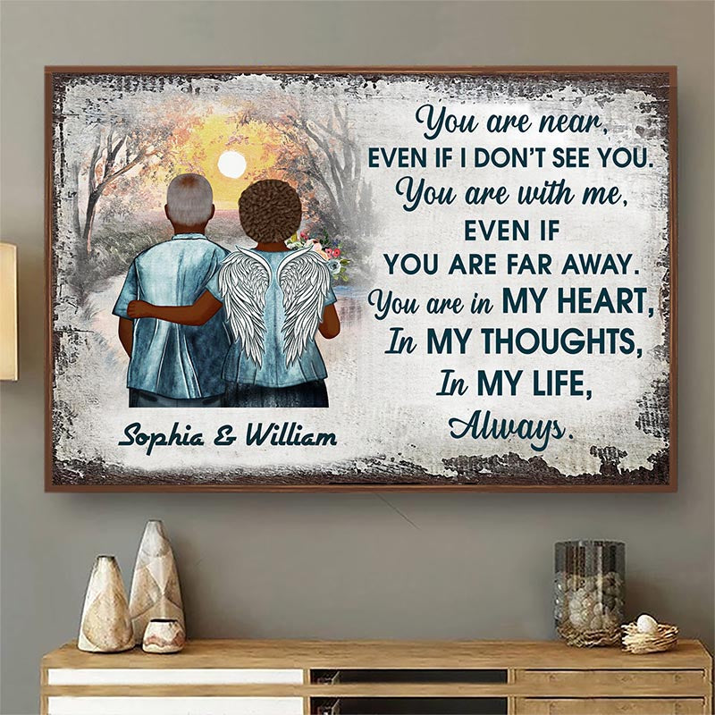 You Are Near Middle Aged Couple - Memorial Gift - Personalized Custom Poster