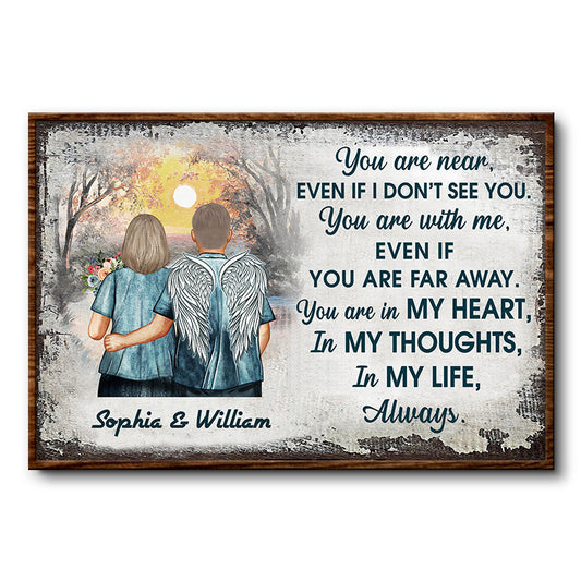 You Are Near Middle Aged Couple - Memorial Gift - Personalized Custom Poster