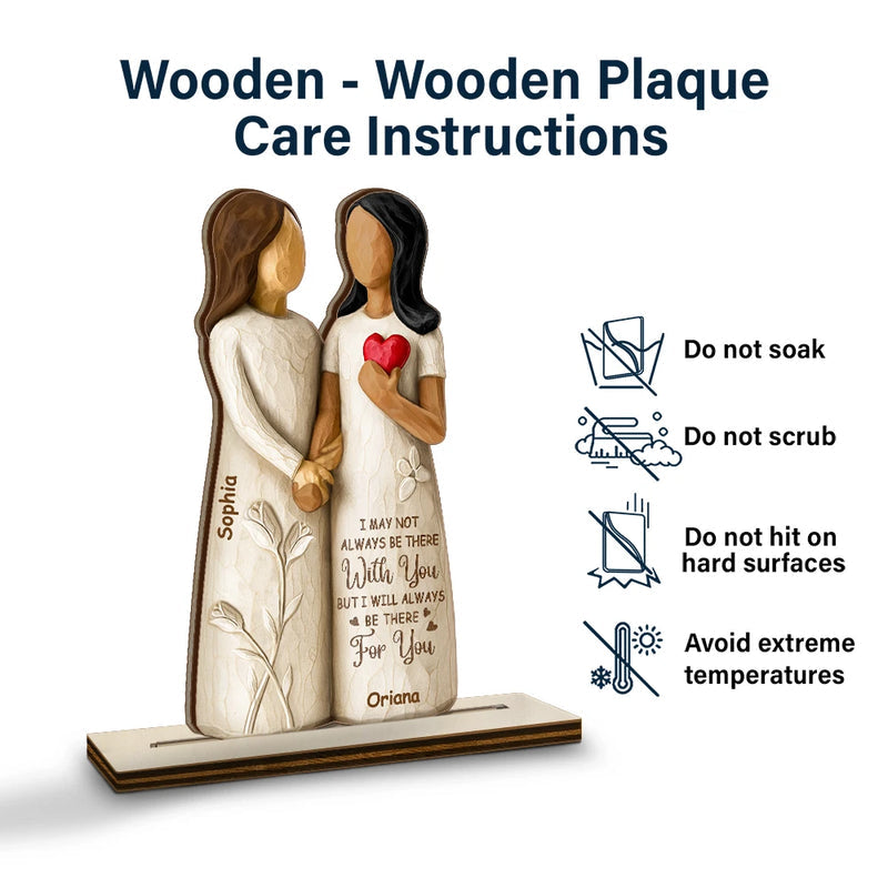 You Are The Sister I Got To Choose - 3D Inflated Effect Printed, Personalized Custom Shaped 2-Layered Wooden Plaque