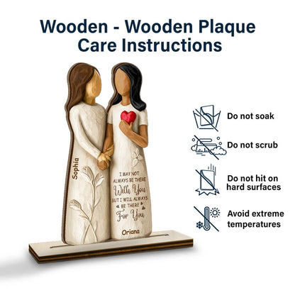 You Are The Sister I Got To Choose - 3D Inflated Effect Printed, Personalized Custom Shaped 2-Layered Wooden Plaque