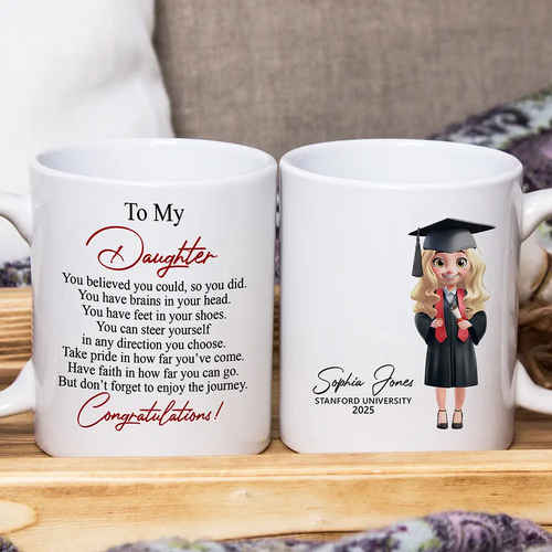 You Believed You Could So You Did - Personalized Mug