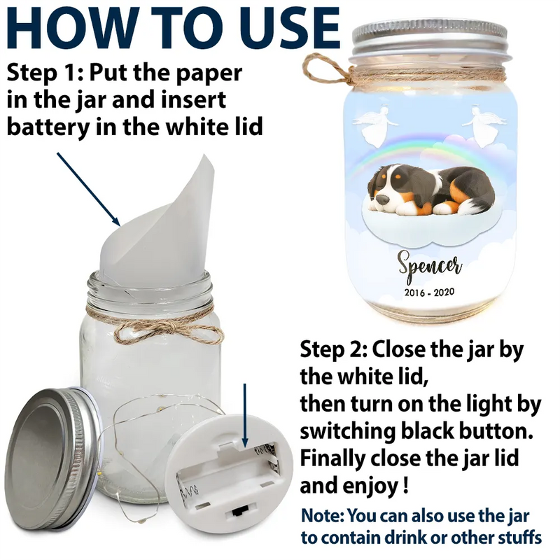 You Have Left My Life But You Will Never Leave My Heart - Personalized Mason Jar Light