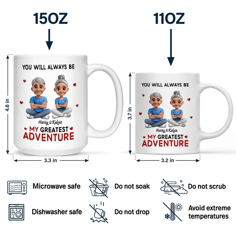 You Will Always Be My Greatest Adventure - Personalized Mug